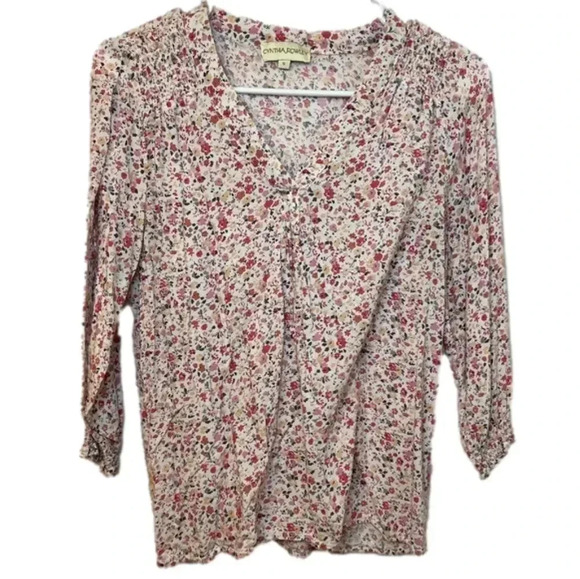 Cynthia Rowley Tops - Cynthia Rowley Floral Peasant Blouse Small